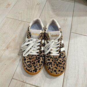 Gola Animal Print Sneakers with White Accents